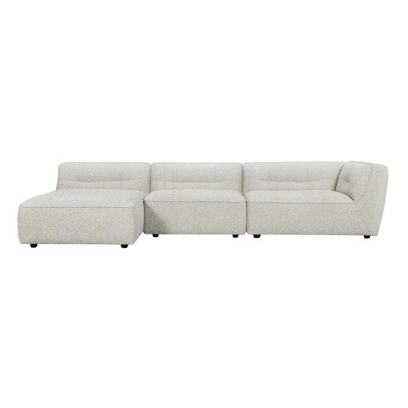 NED Collections Grace Sofa 1 Seater Chaise - Oat Cloud image number 3
